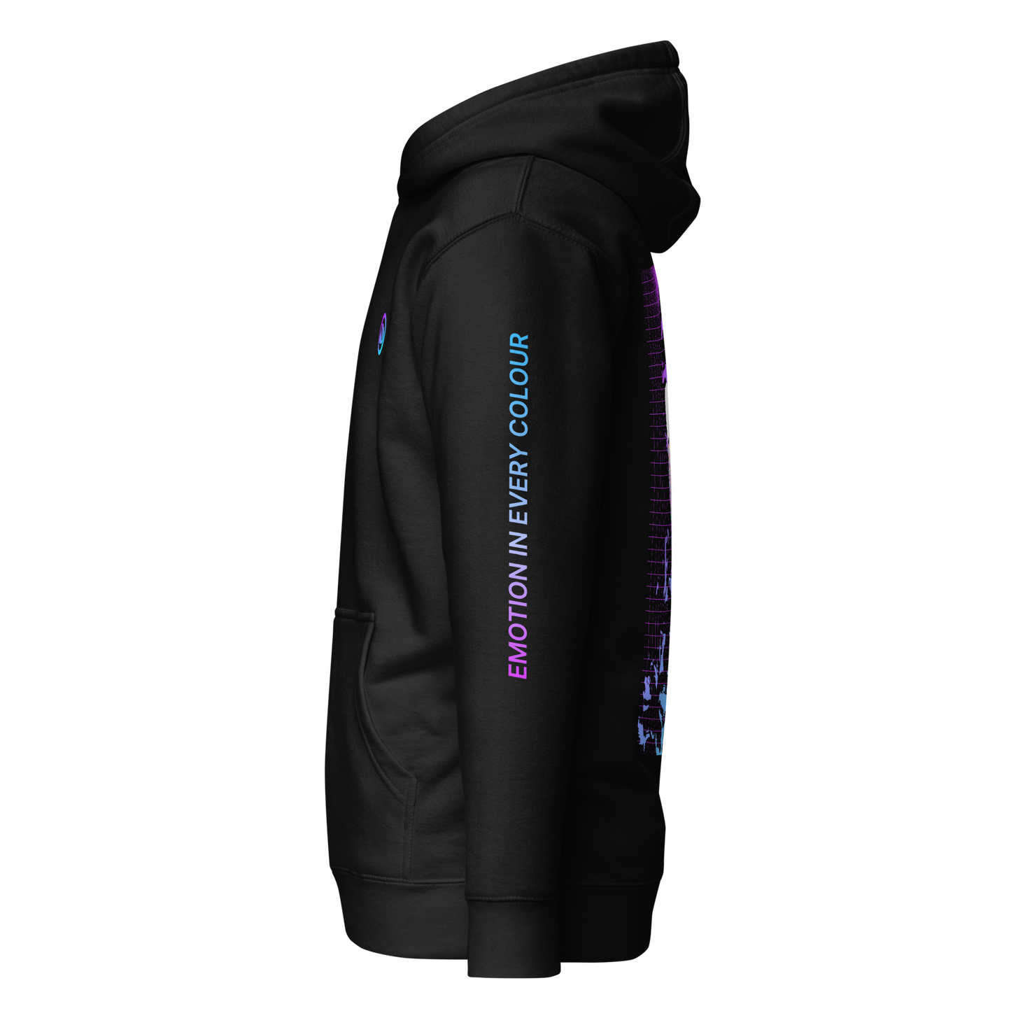 Wireframe Hoodie: Twilight Phase Emotional Sleeve