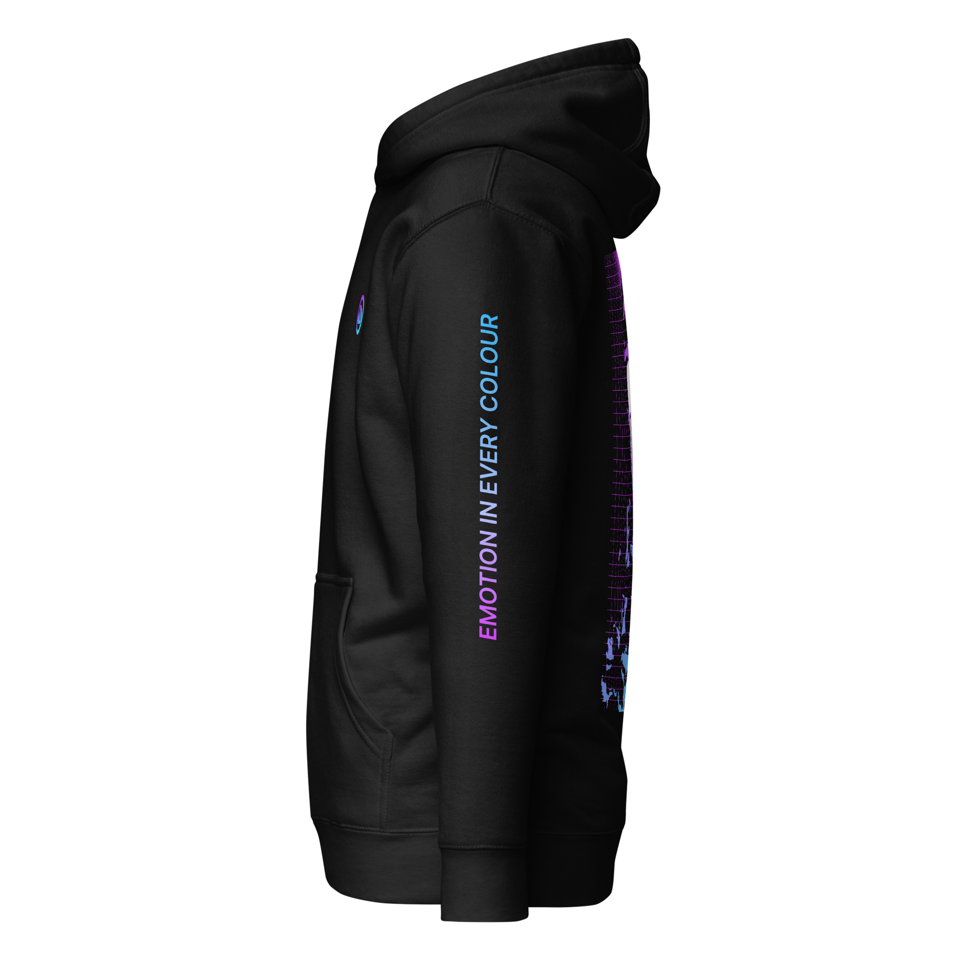 Wireframe Hoodie: Twilight Phase Emotional Sleeve