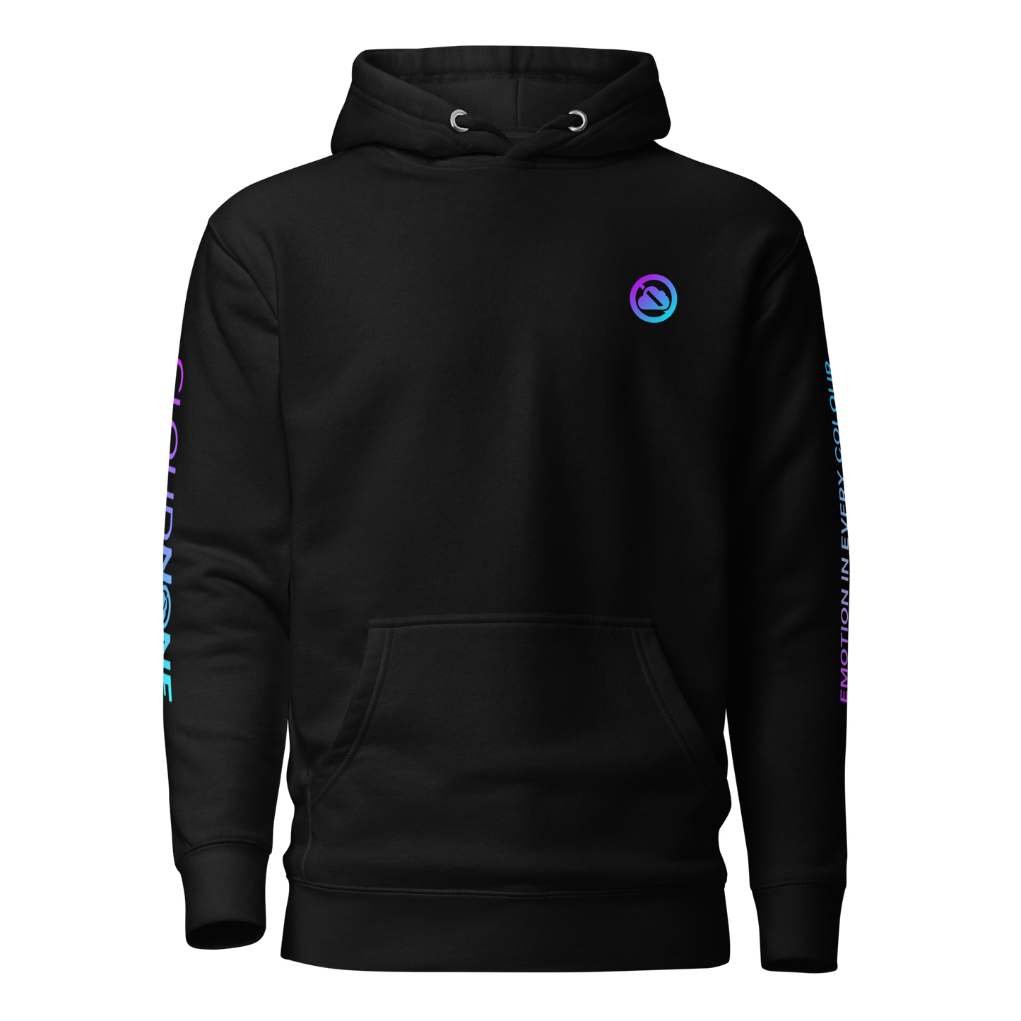 Wireframe Hoodie: Twilight Phase Front