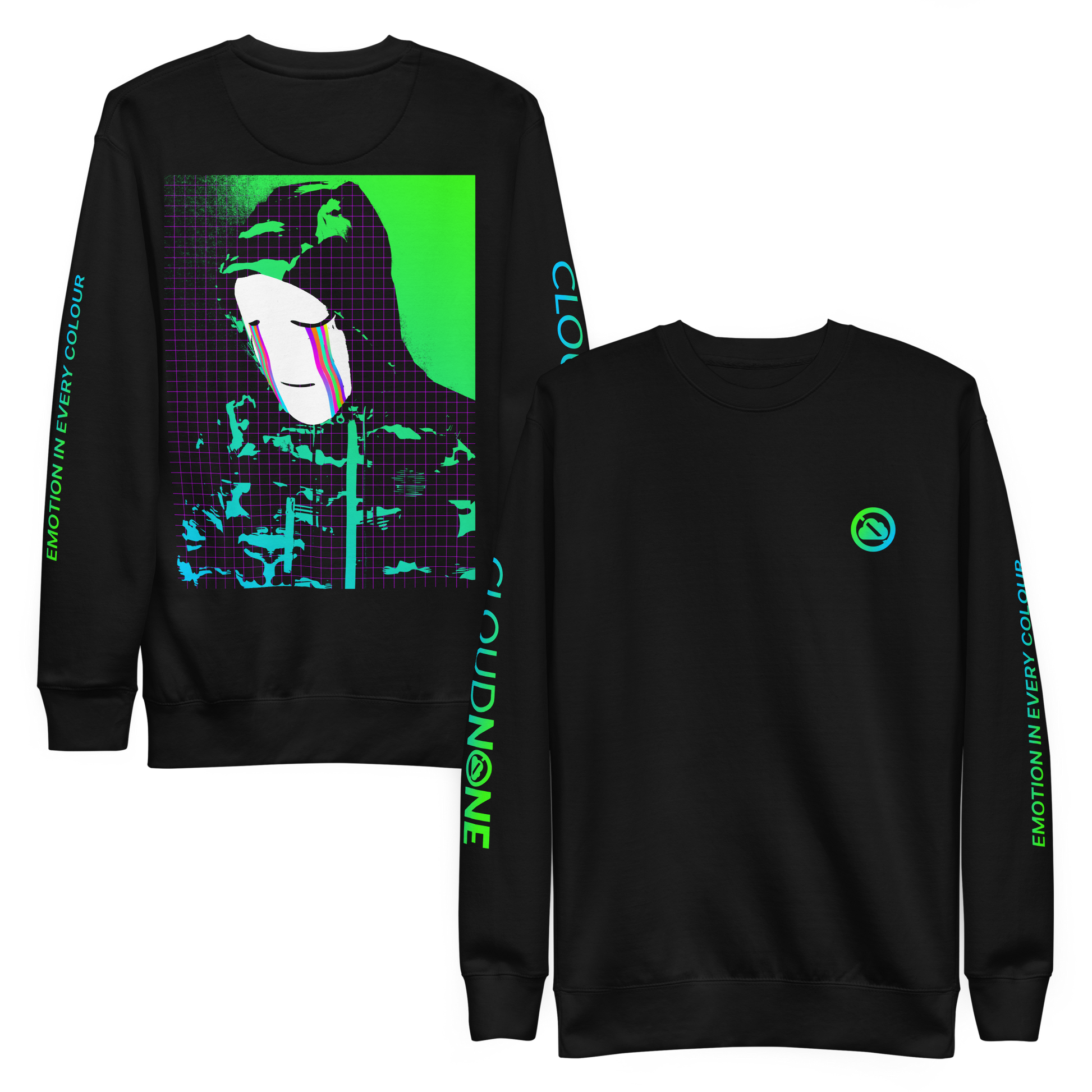 Wireframe Sweatshirt: Signal Fade