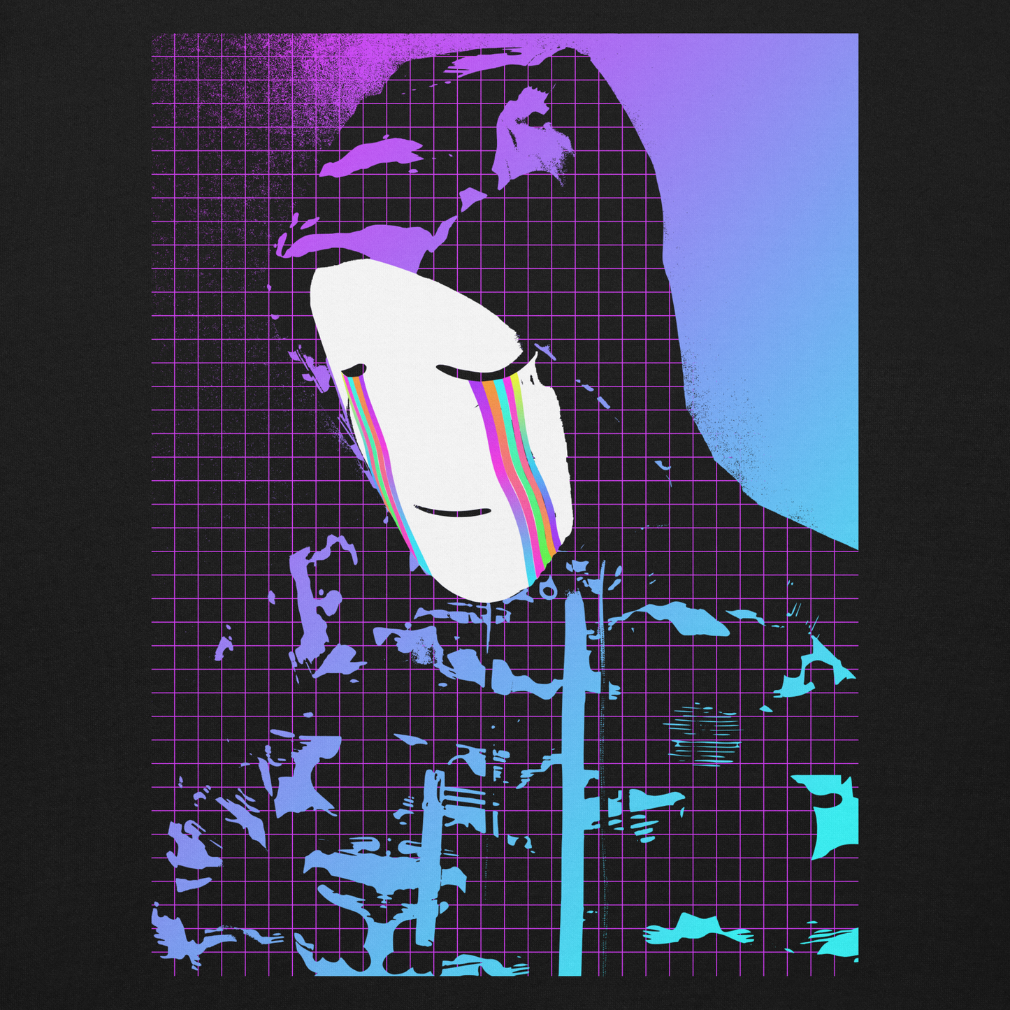 Wireframe Sweatshirt: Twilight Phase - Back