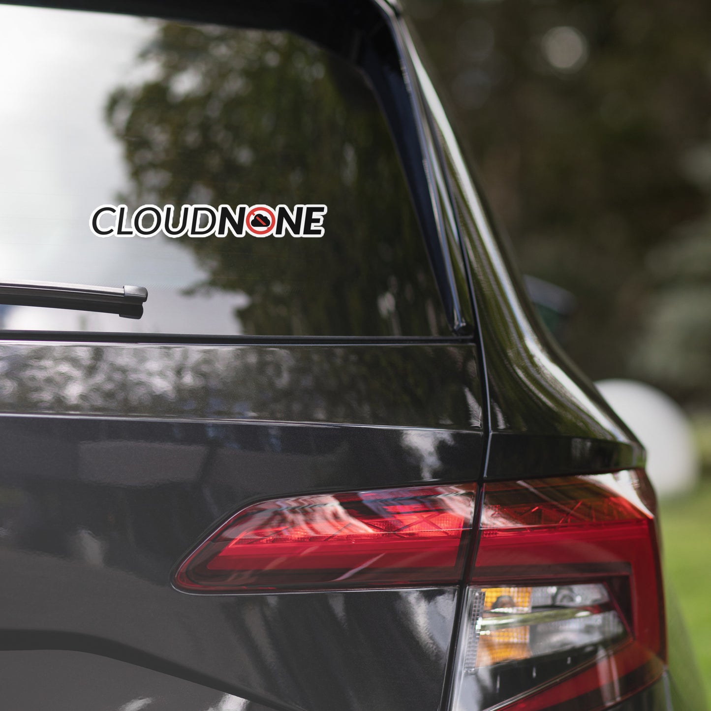 CloudNone Logo Bubble-free sticker