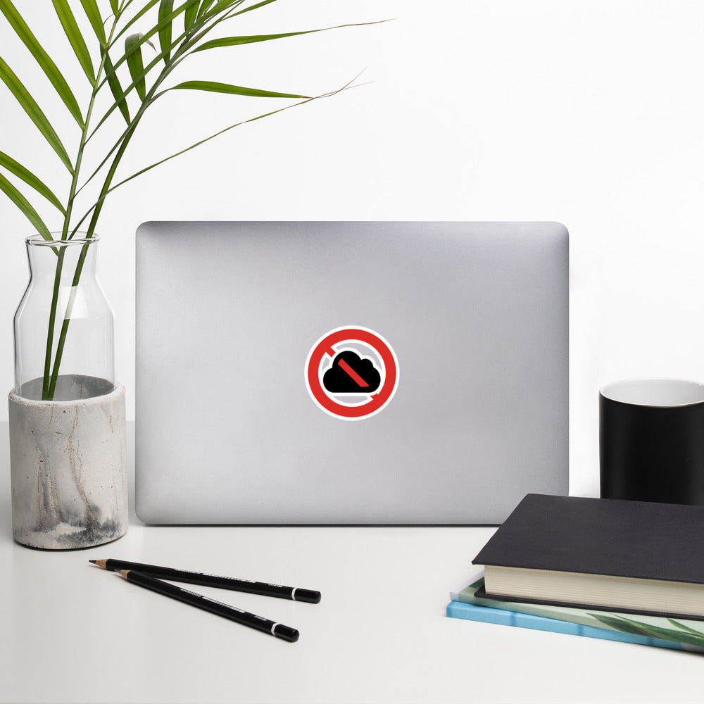 Clouds Prohibited Bubble-free stickers