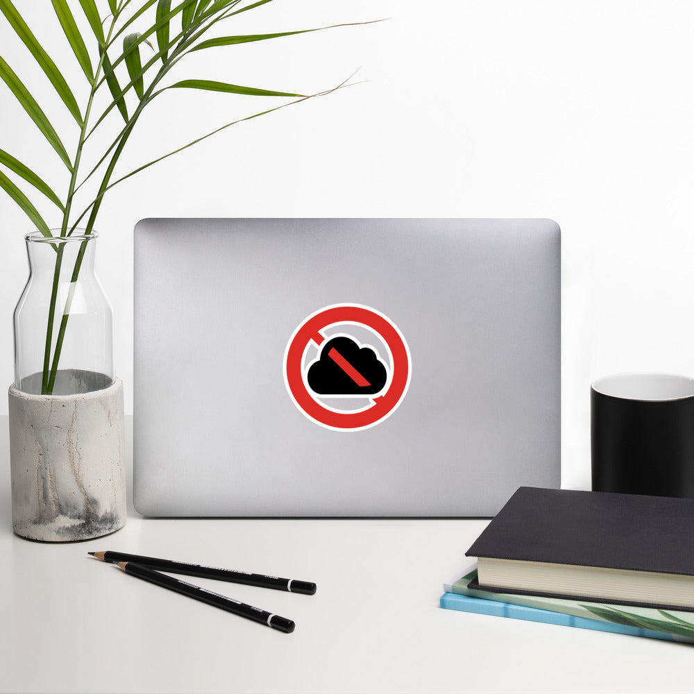 Clouds Prohibited Bubble-free stickers