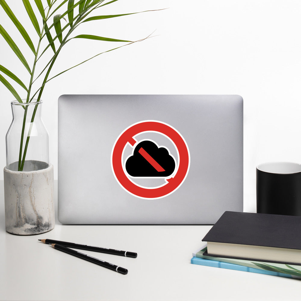 Clouds Prohibited Bubble-free stickers