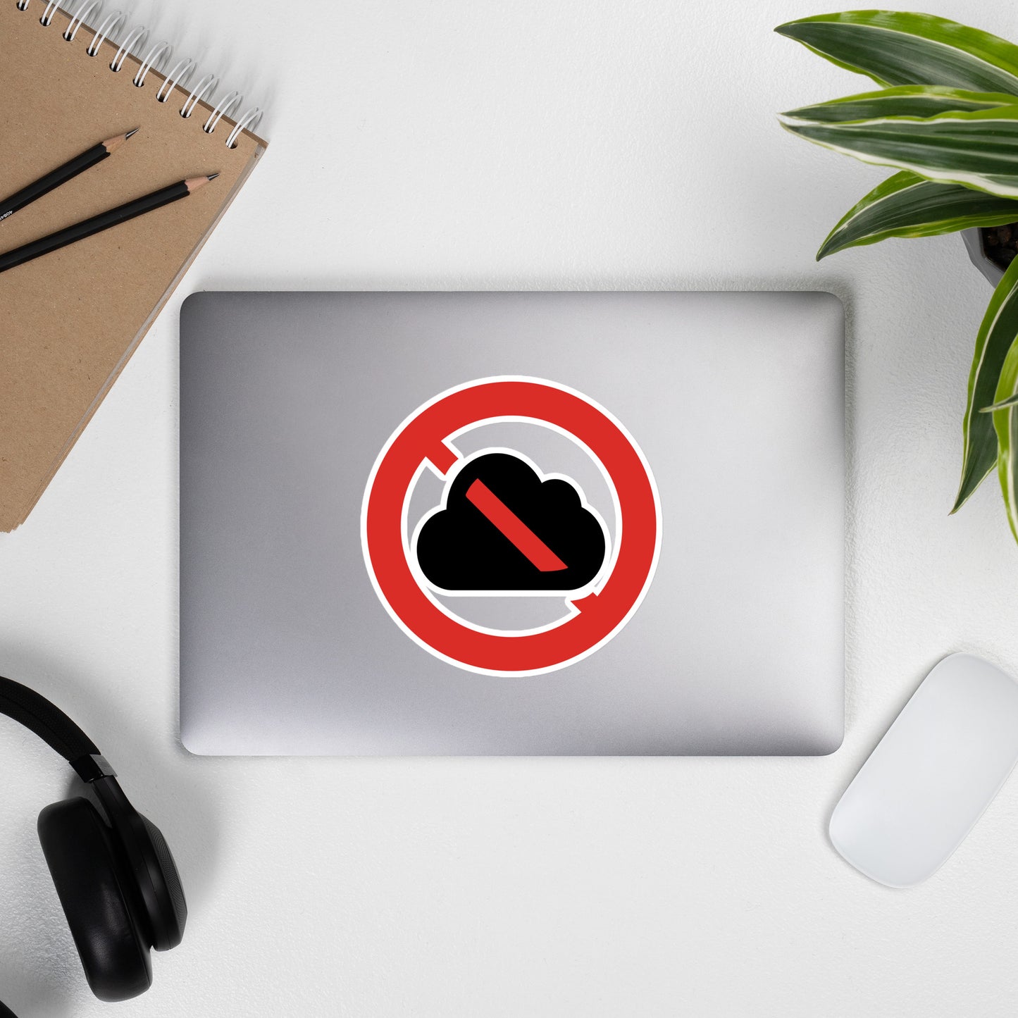 Clouds Prohibited Bubble-free stickers